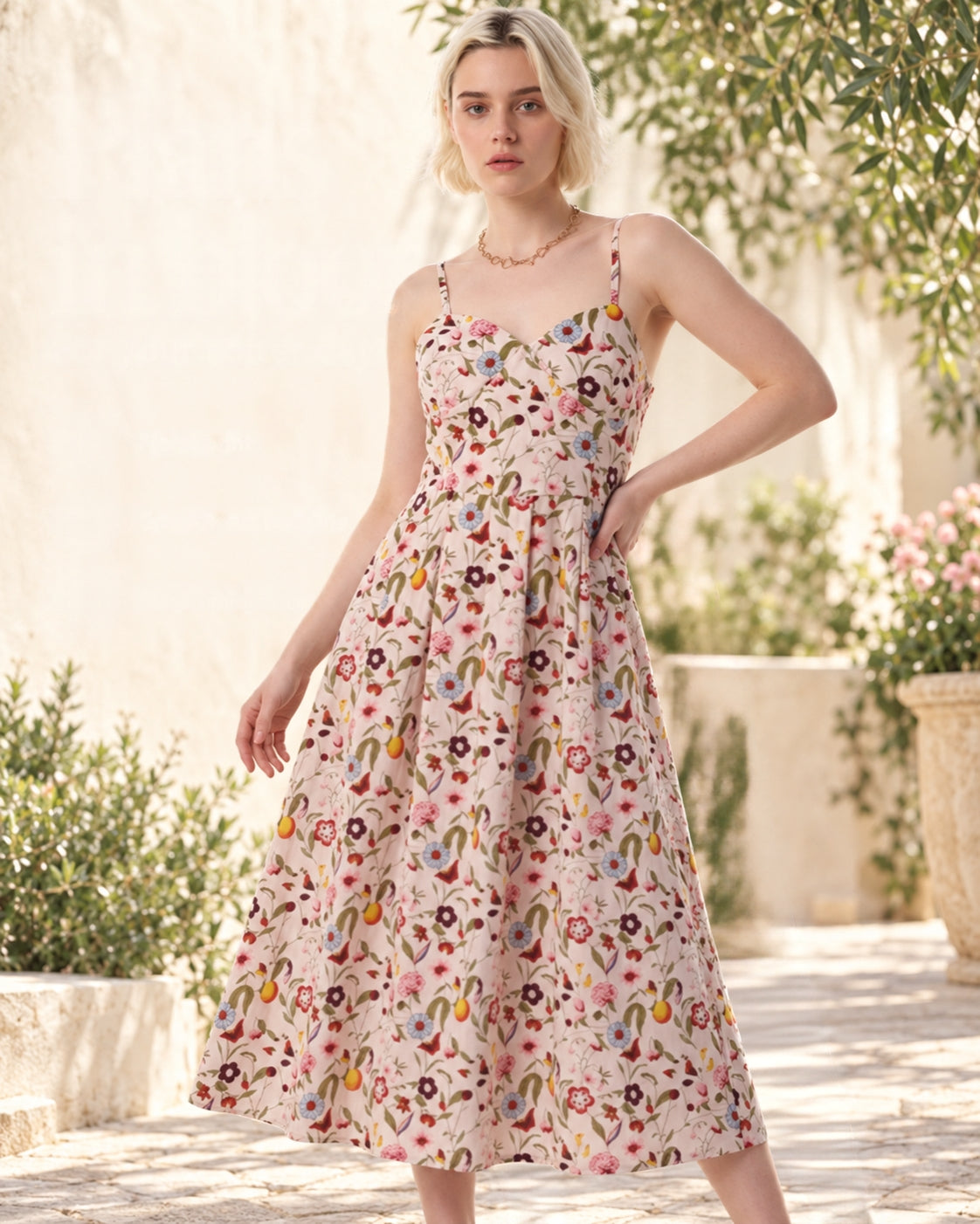 Soft Flower Short Dress