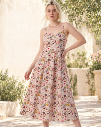 Soft Flower Short Dress