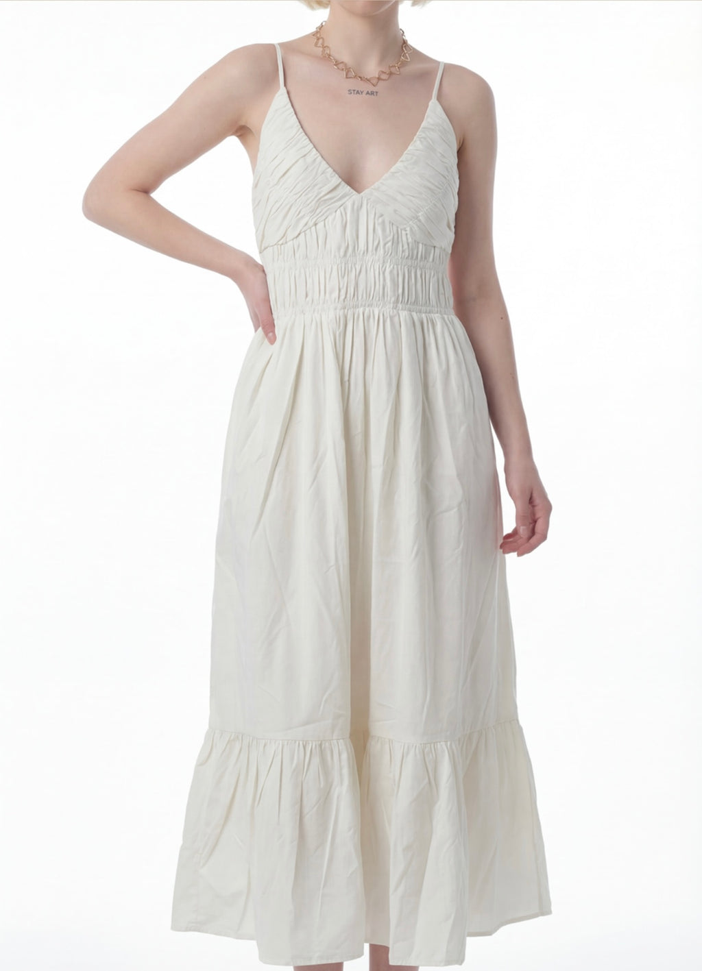 Elysia Smocked Midi Dress