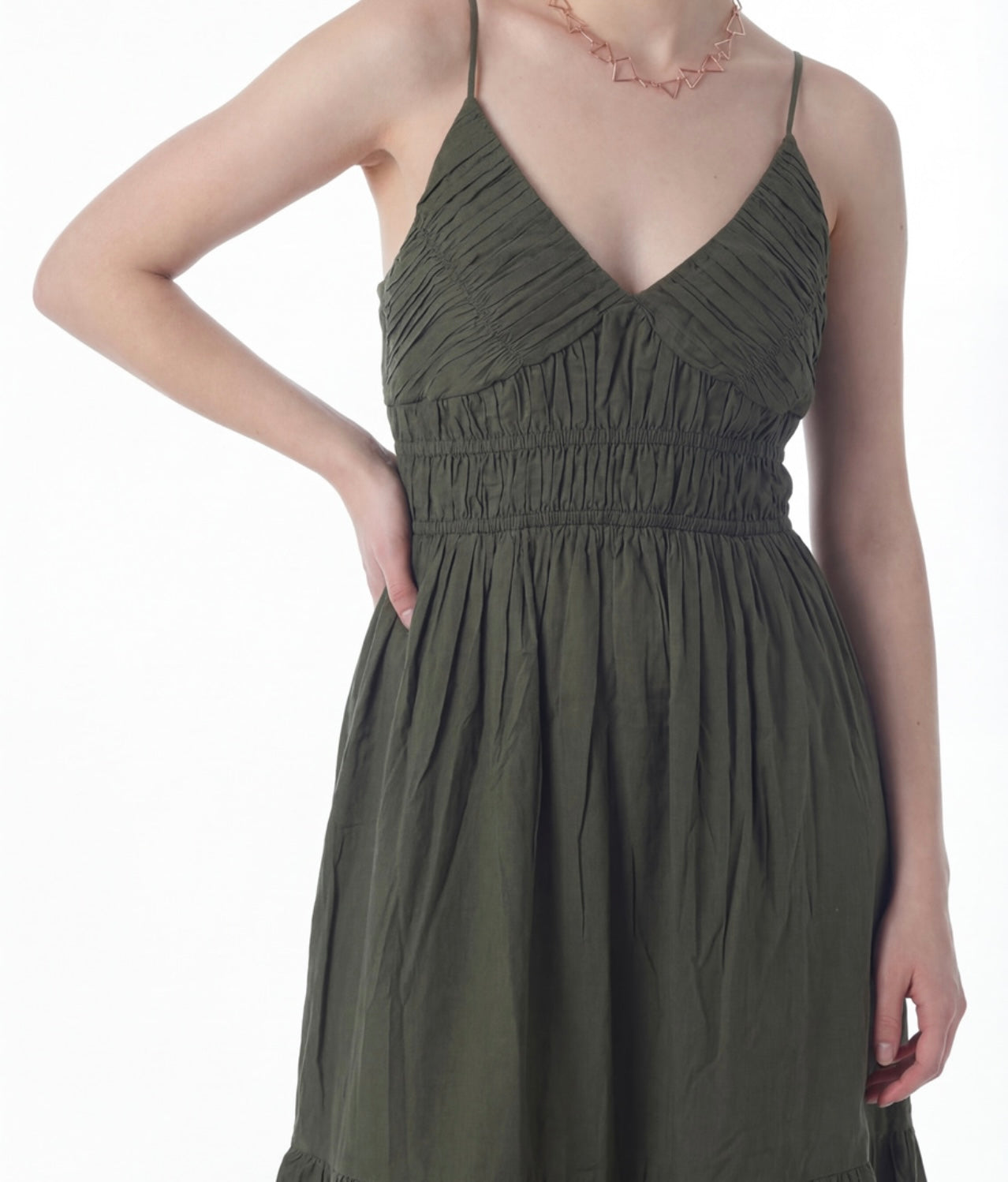 Elysia Smocked Midi Dress