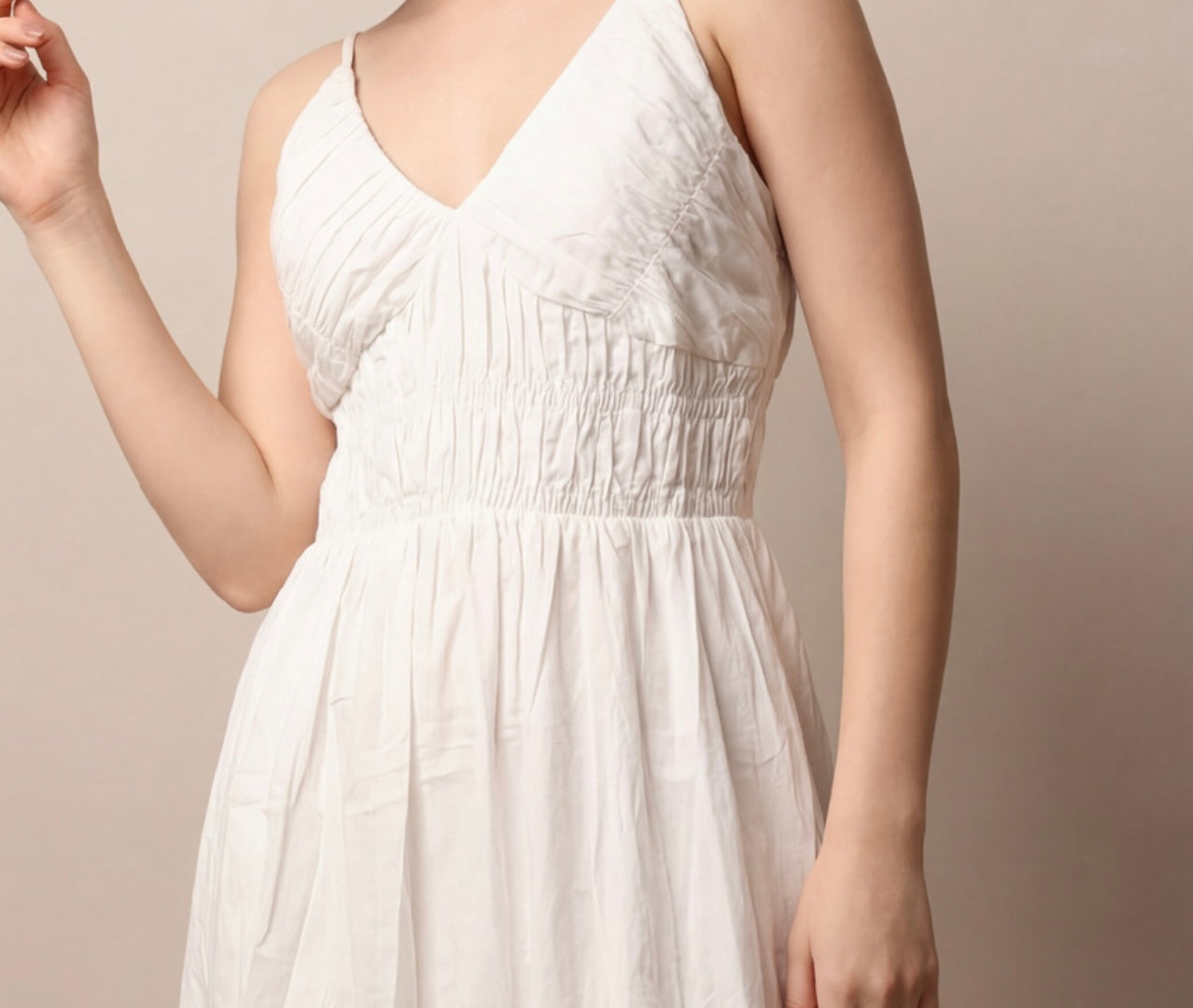 Elysia Smocked Midi Dress