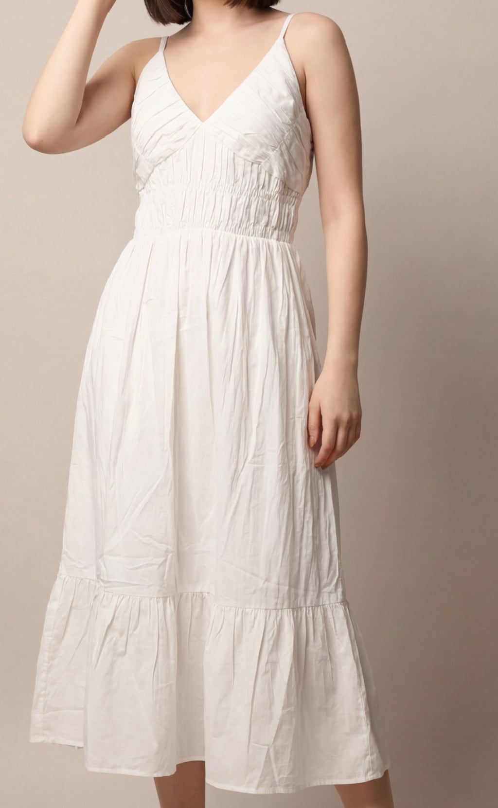 Elysia Smocked Midi Dress