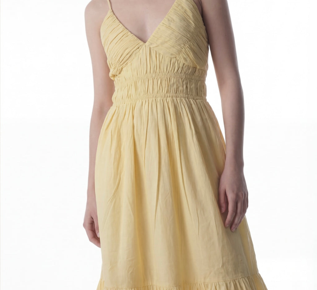 Elysia Smocked Midi Dress