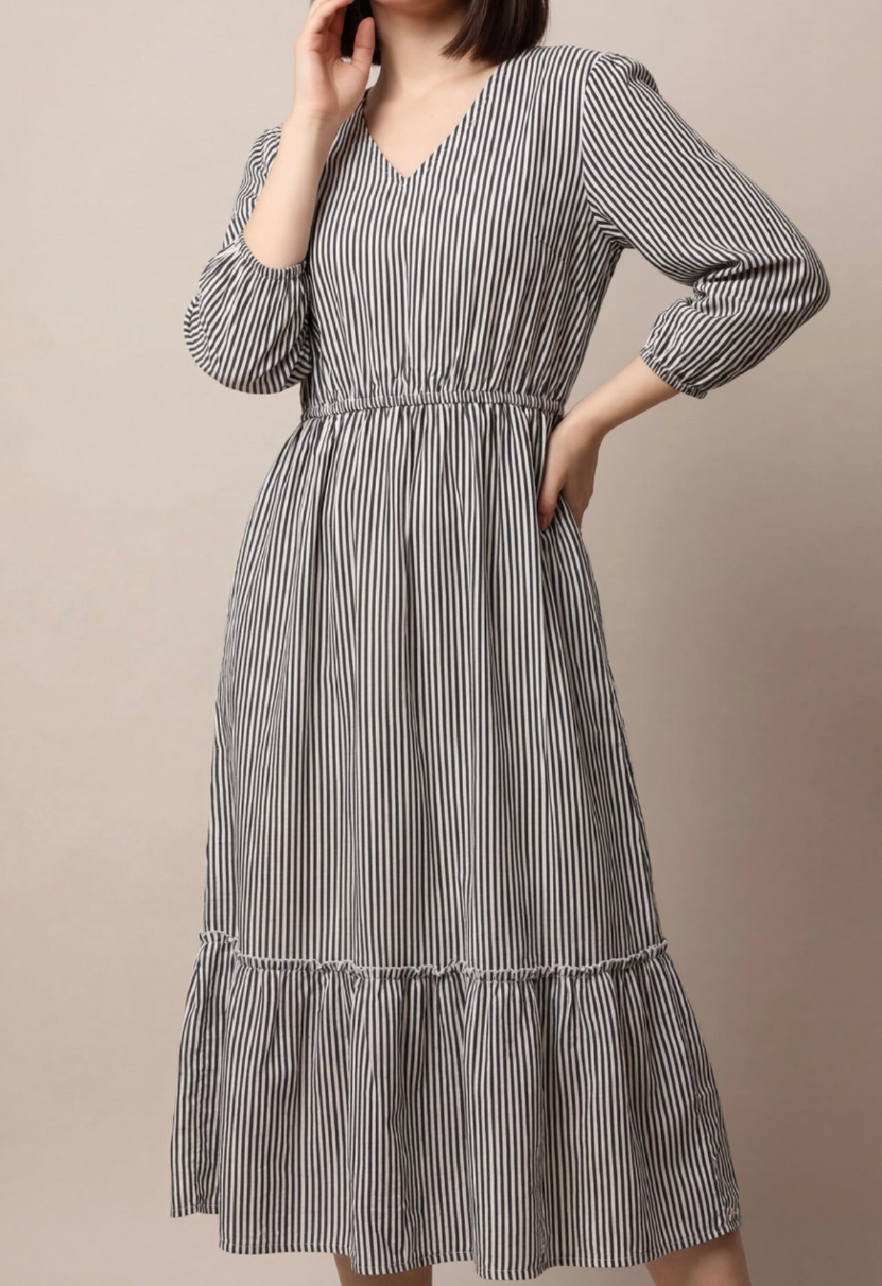 Everyday Stripe Midi Dress