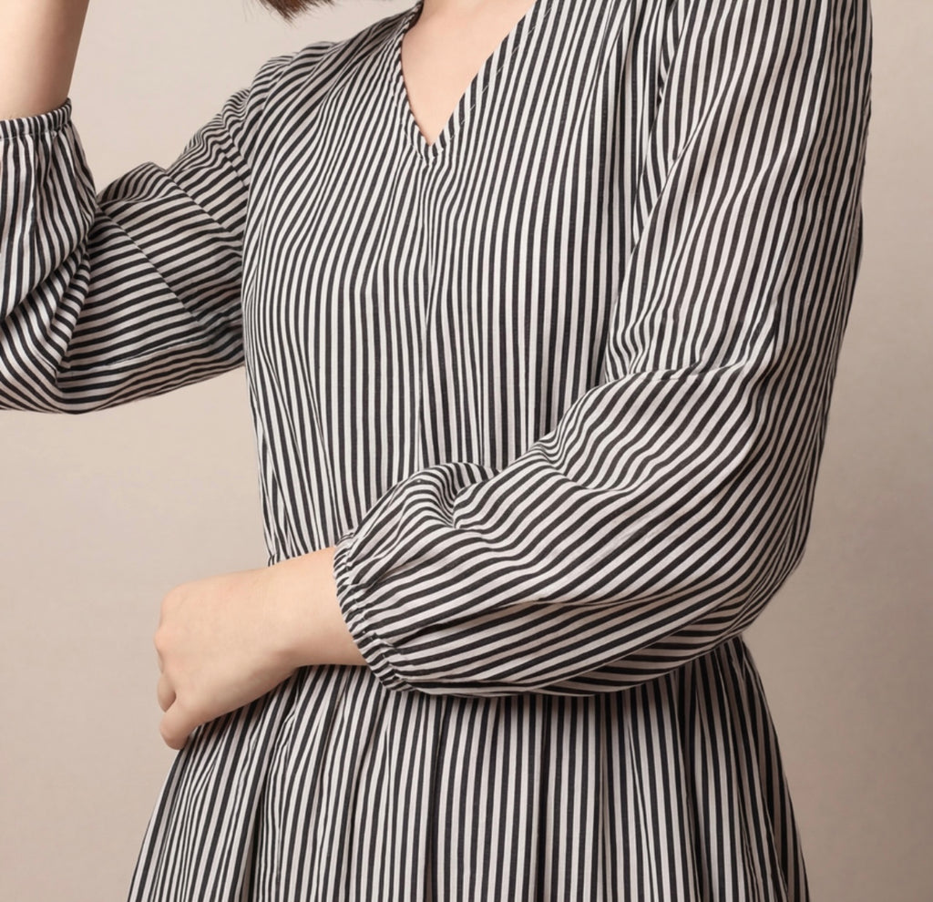 Everyday Stripe Midi Dress