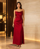 Slip Cowl Long Dress