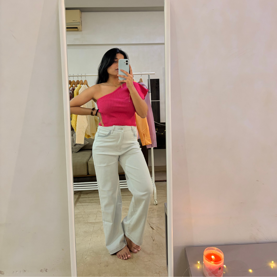 Ivory Ease Straight Fit Jeans