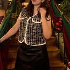 Tweed Vest - cardigan