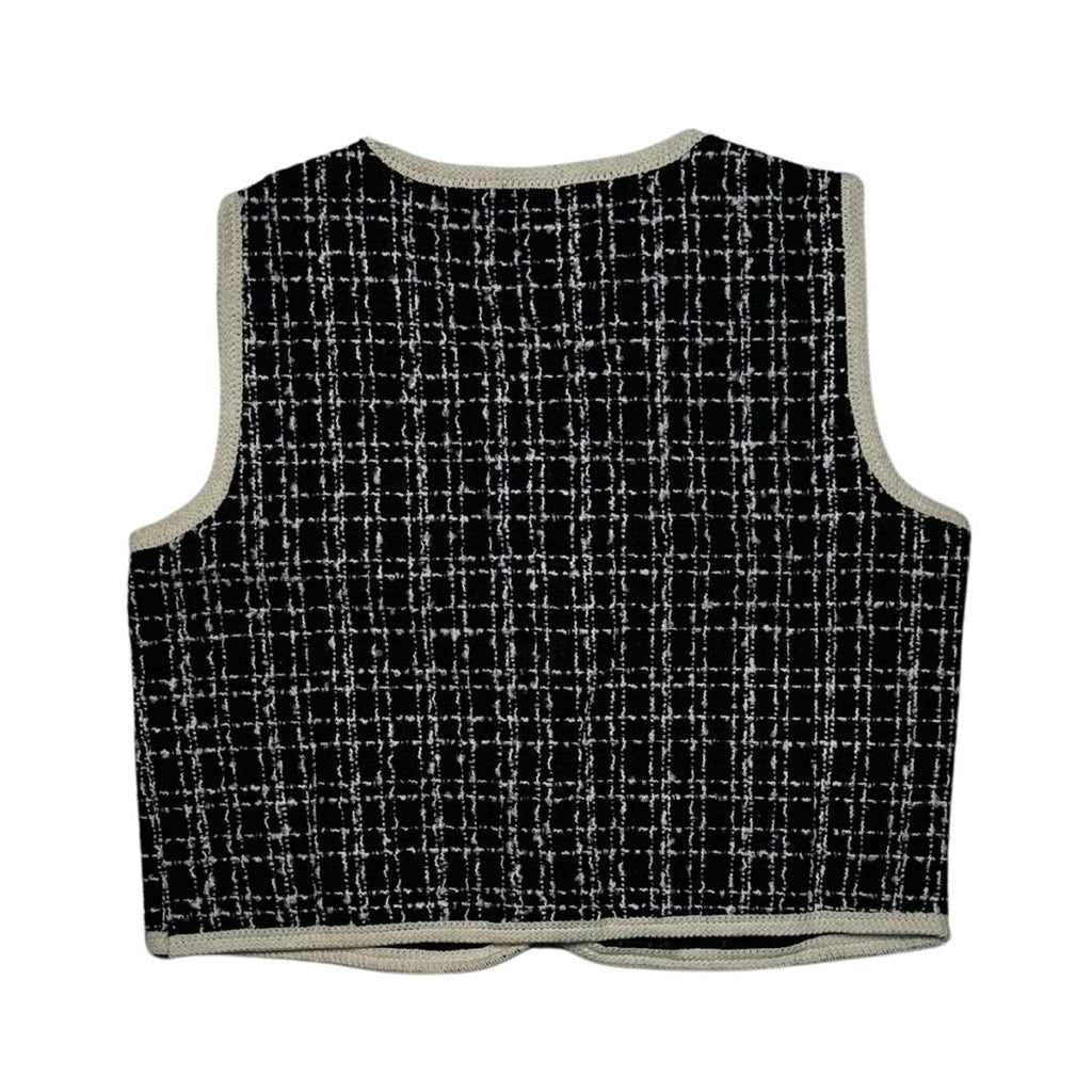 Tweed Vest - cardigan