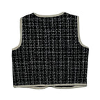 Tweed Vest - cardigan