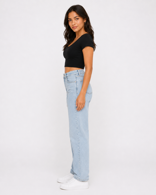 Three Back Strap Top