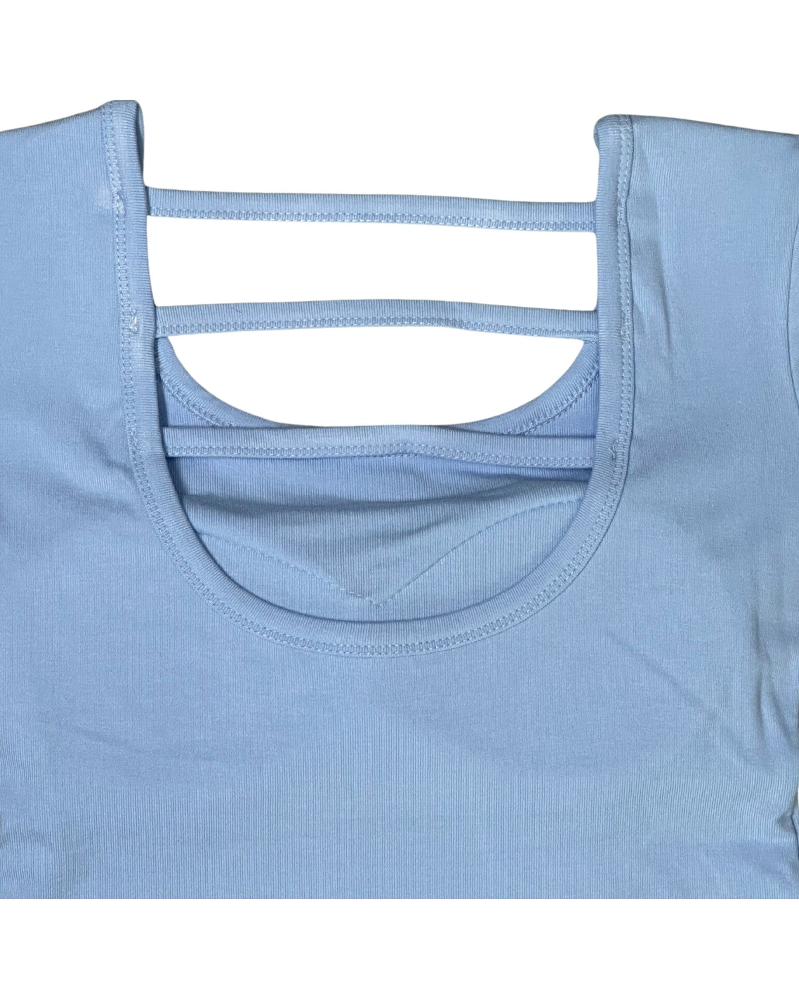 Three Back Strap Top