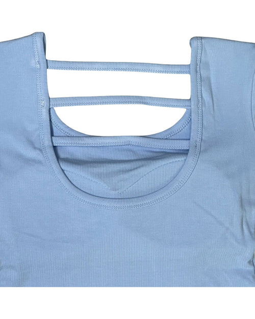 Three Back Strap Top