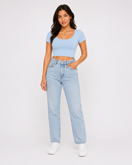 Three Back Strap Top