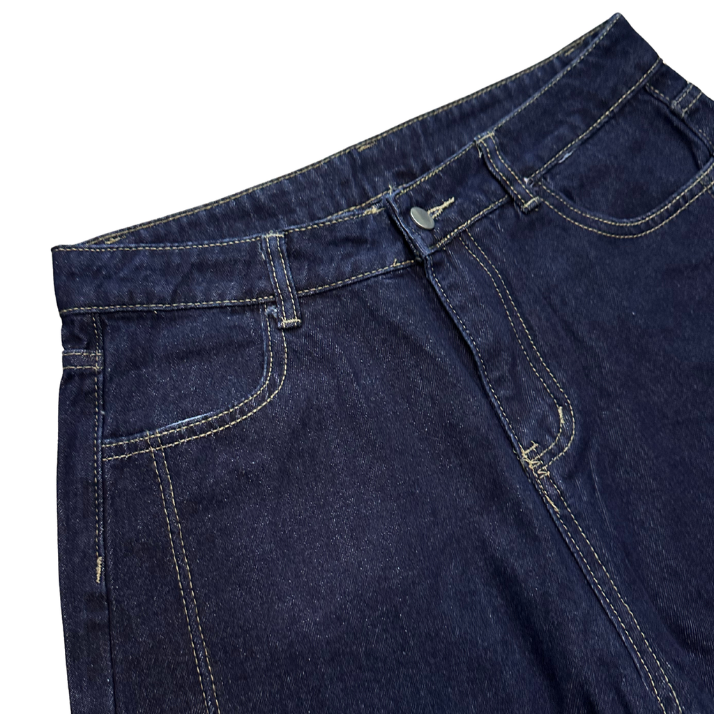 Midnight Straight Wide - Leg Jeans