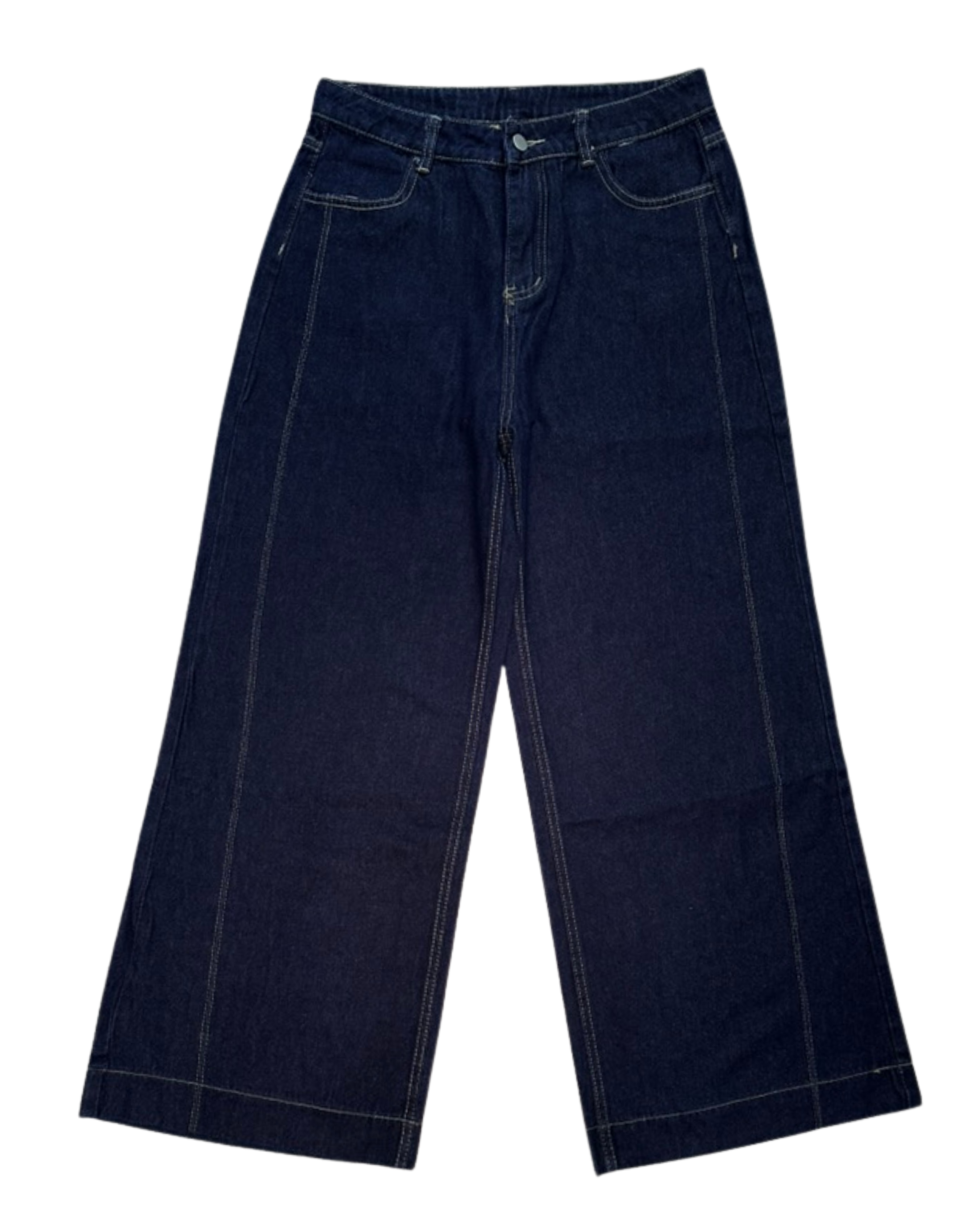 Midnight Straight Wide - Leg Jeans