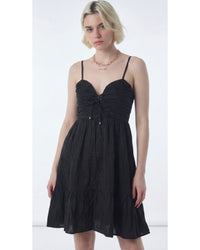Rink's Coral Sunset Lace Dress