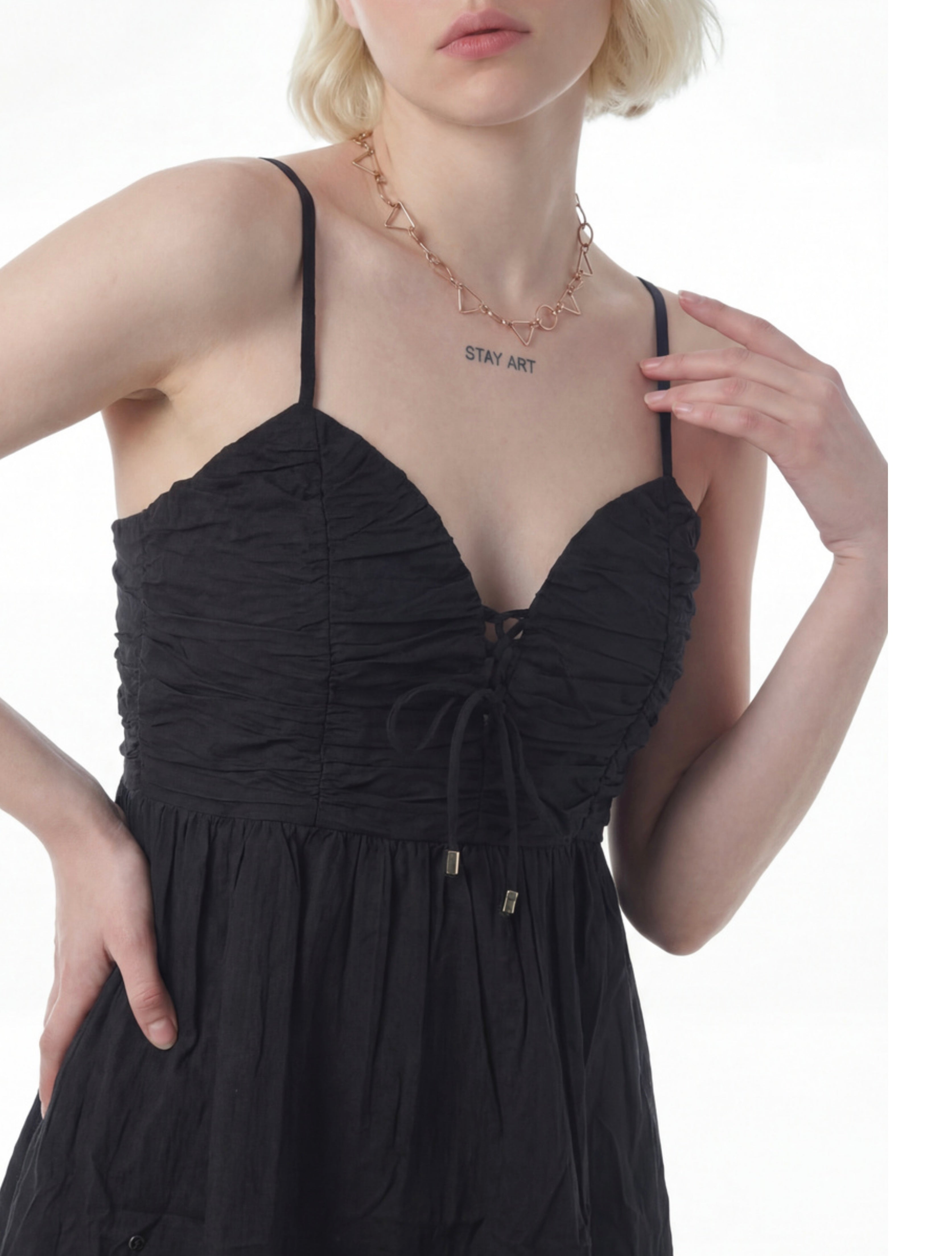 Rink's Coral Sunset Lace Dress