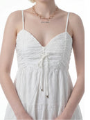 Rink's Coral Sunset Lace Dress