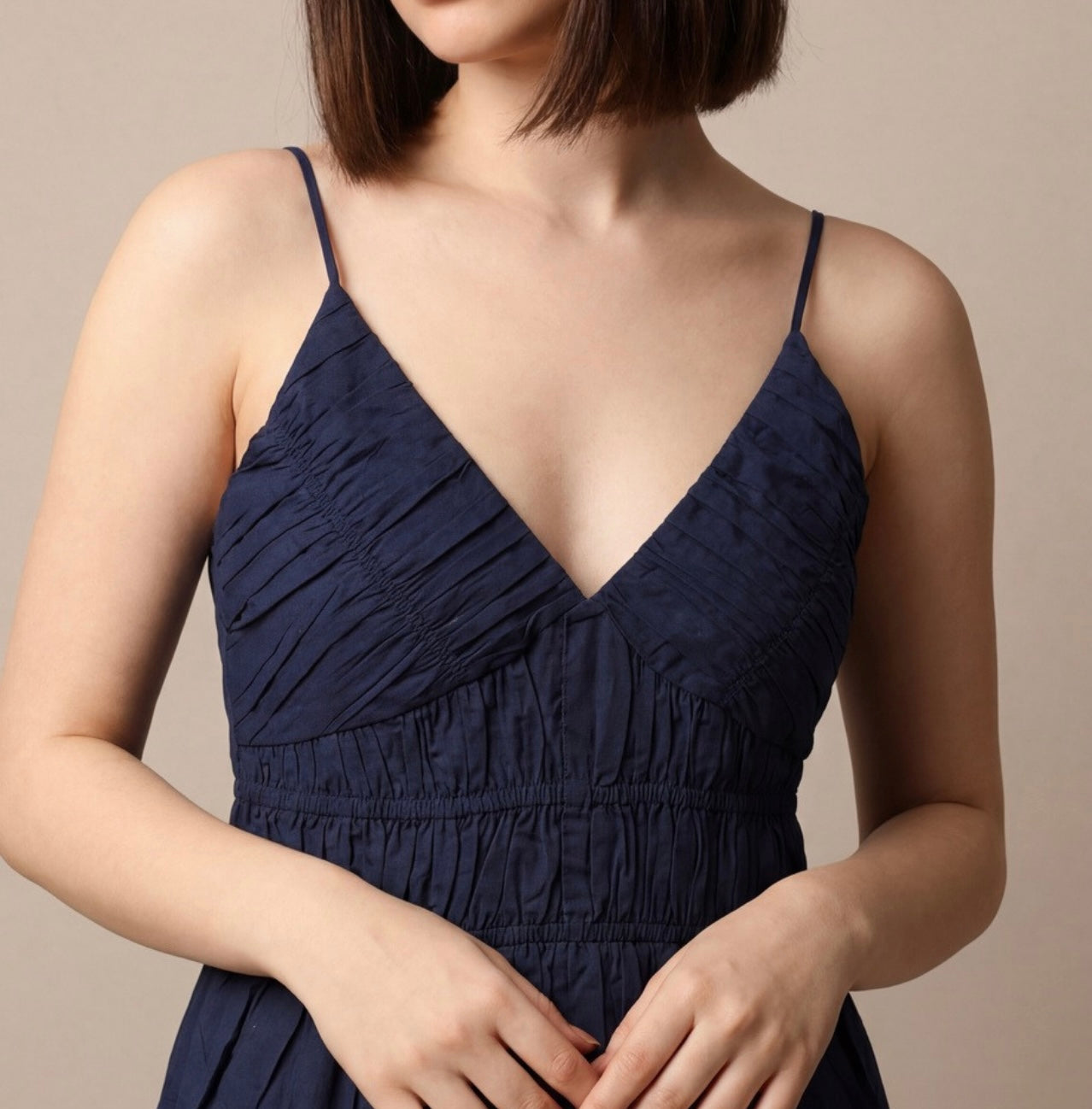 Elena Calf-Length Summer Dress