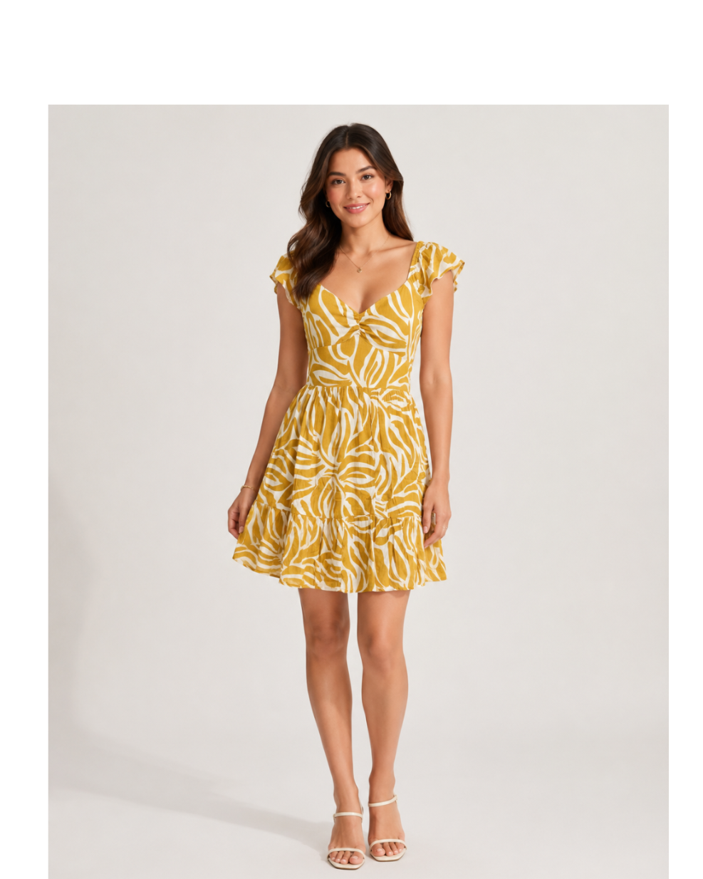 Mango Print Dress
