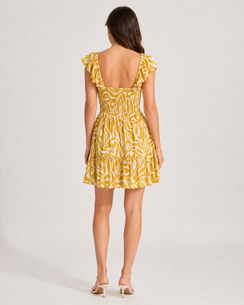 Mango Print Dress