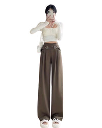 Cross Buckle Korean Pant