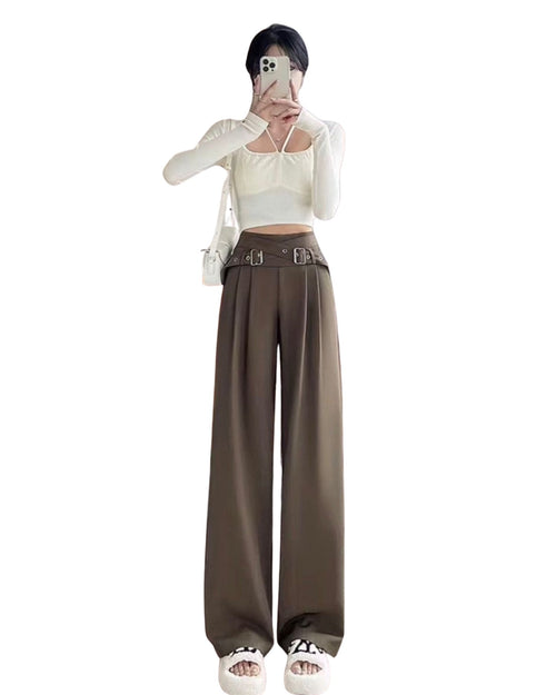 Cross Buckle Korean Pant