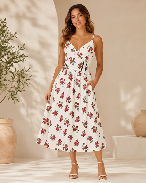 Red Rose Dress