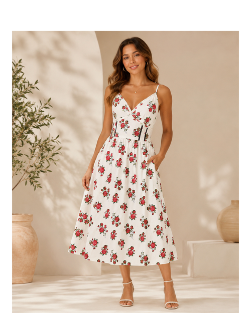 Red Rose Dress