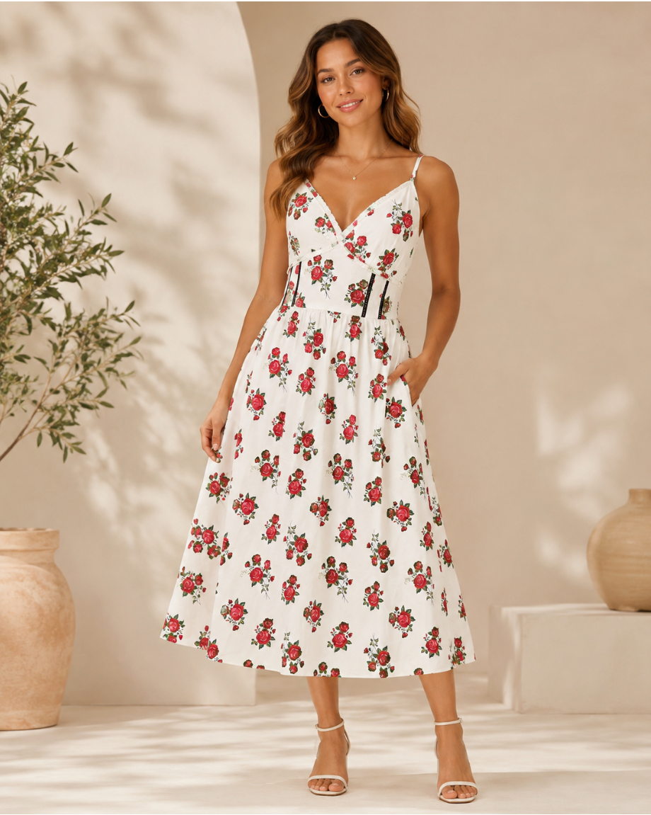 Red Rose Dress
