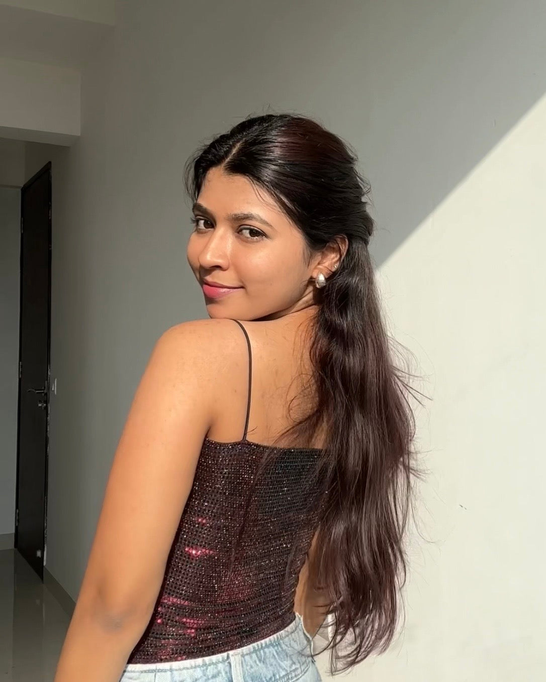 Sequin Slip Top