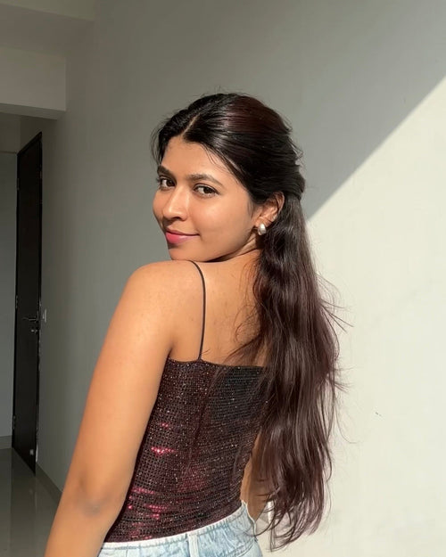 Sequin Slip Top