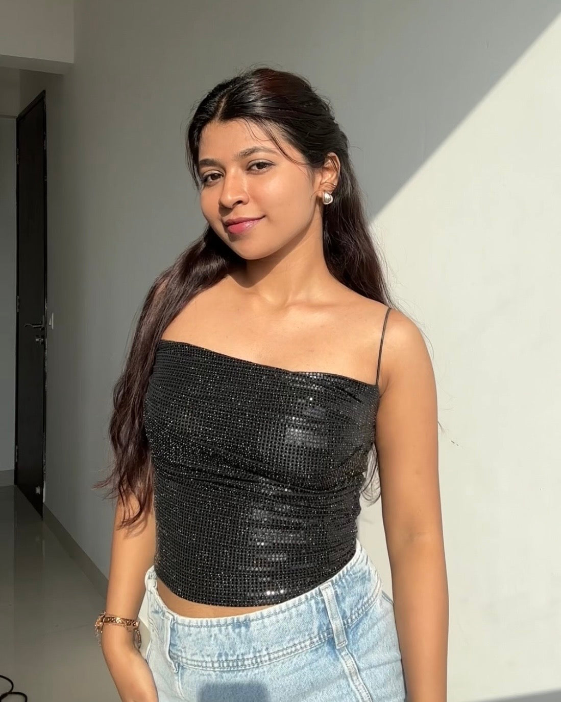 Sequin Slip Top