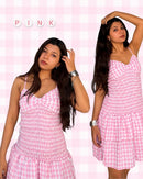 Smoke Gingham Dress