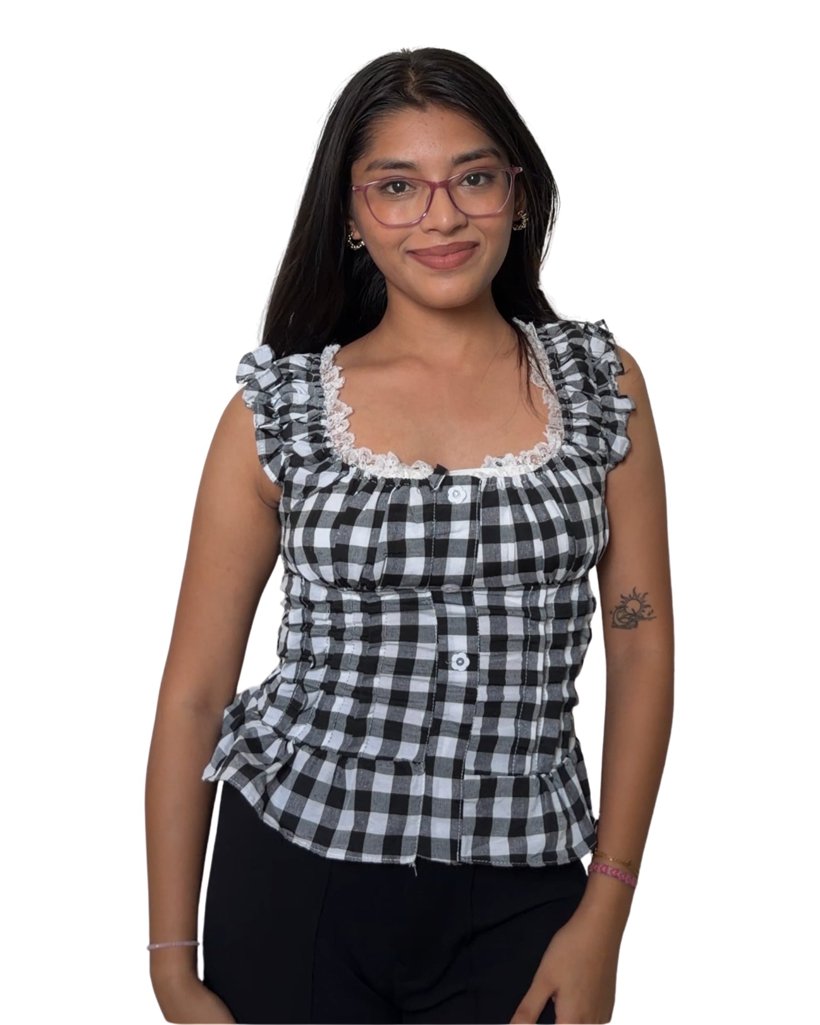 FREE SIZE: XS - L Bust 28 to 34 / Black