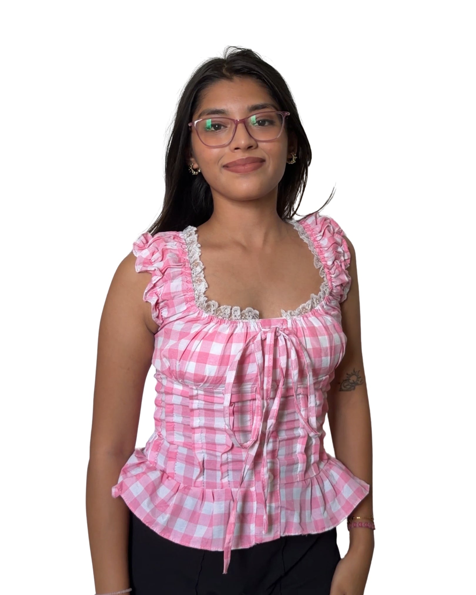 FREE SIZE: XS - L Bust 28 to 34 / Pink