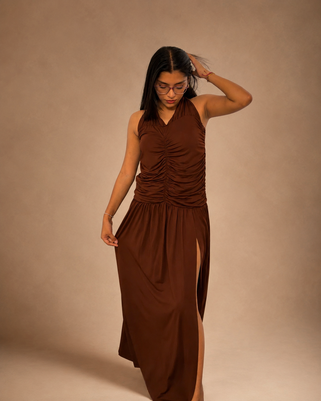 Free size | Fits L to XL Bust: 30 to 36 / Brown