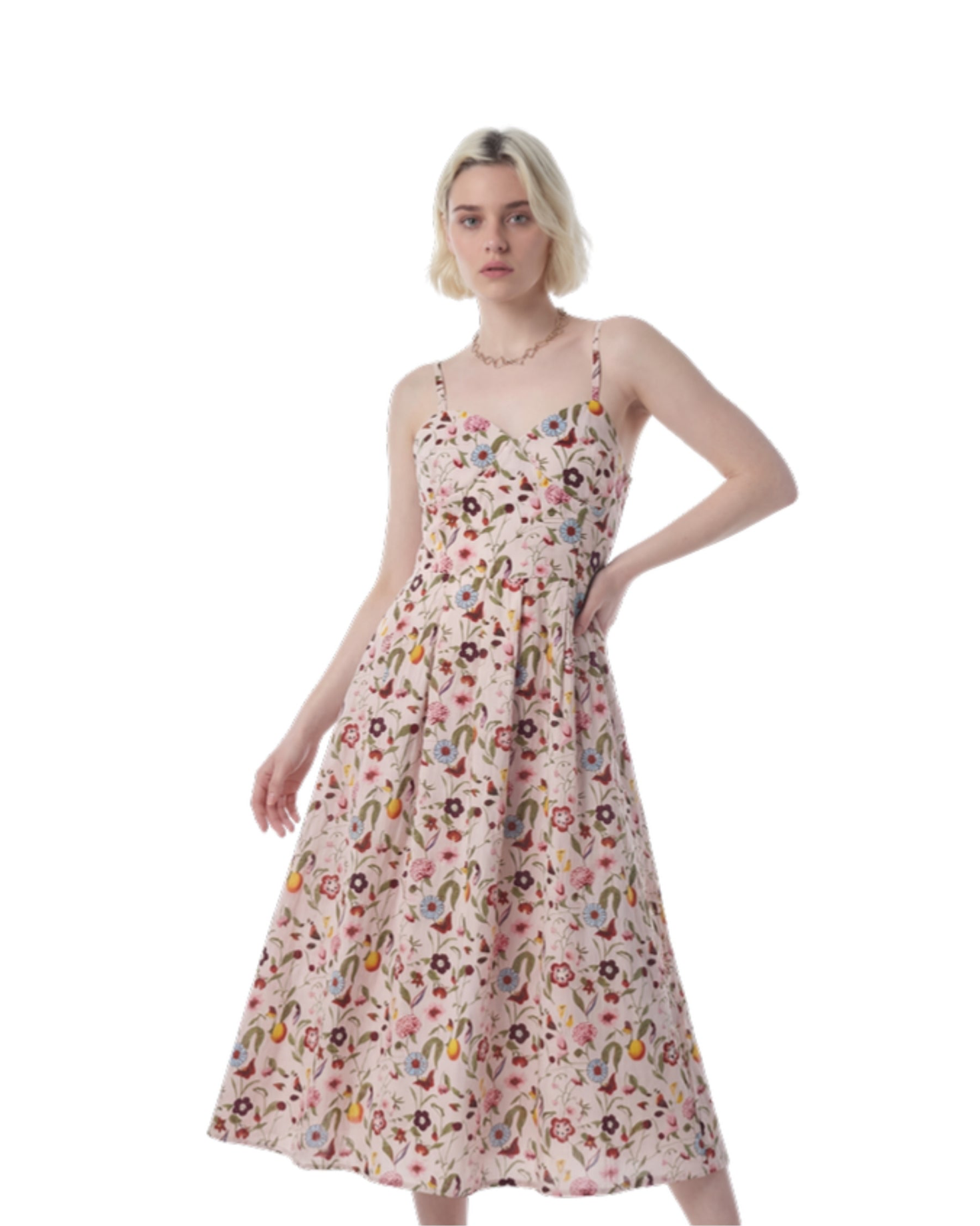 Soft Flower Short Dress