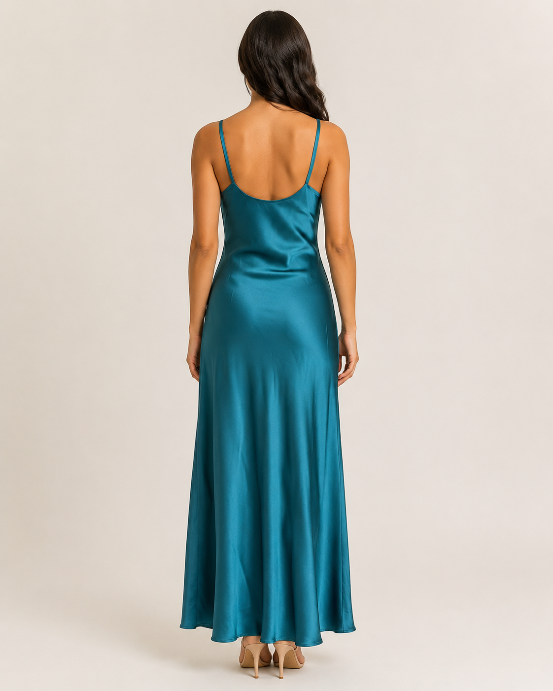 Slip Cowl Long Dress