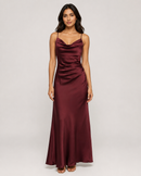 Slip Cowl Long Dress