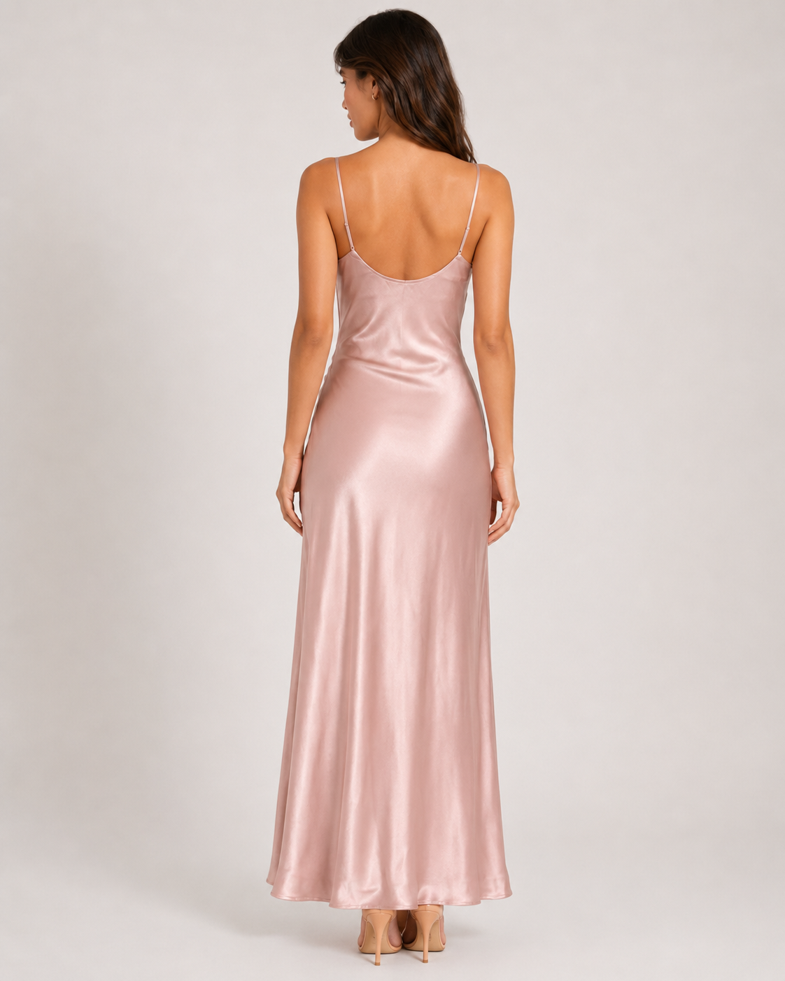 Slip Cowl Long Dress