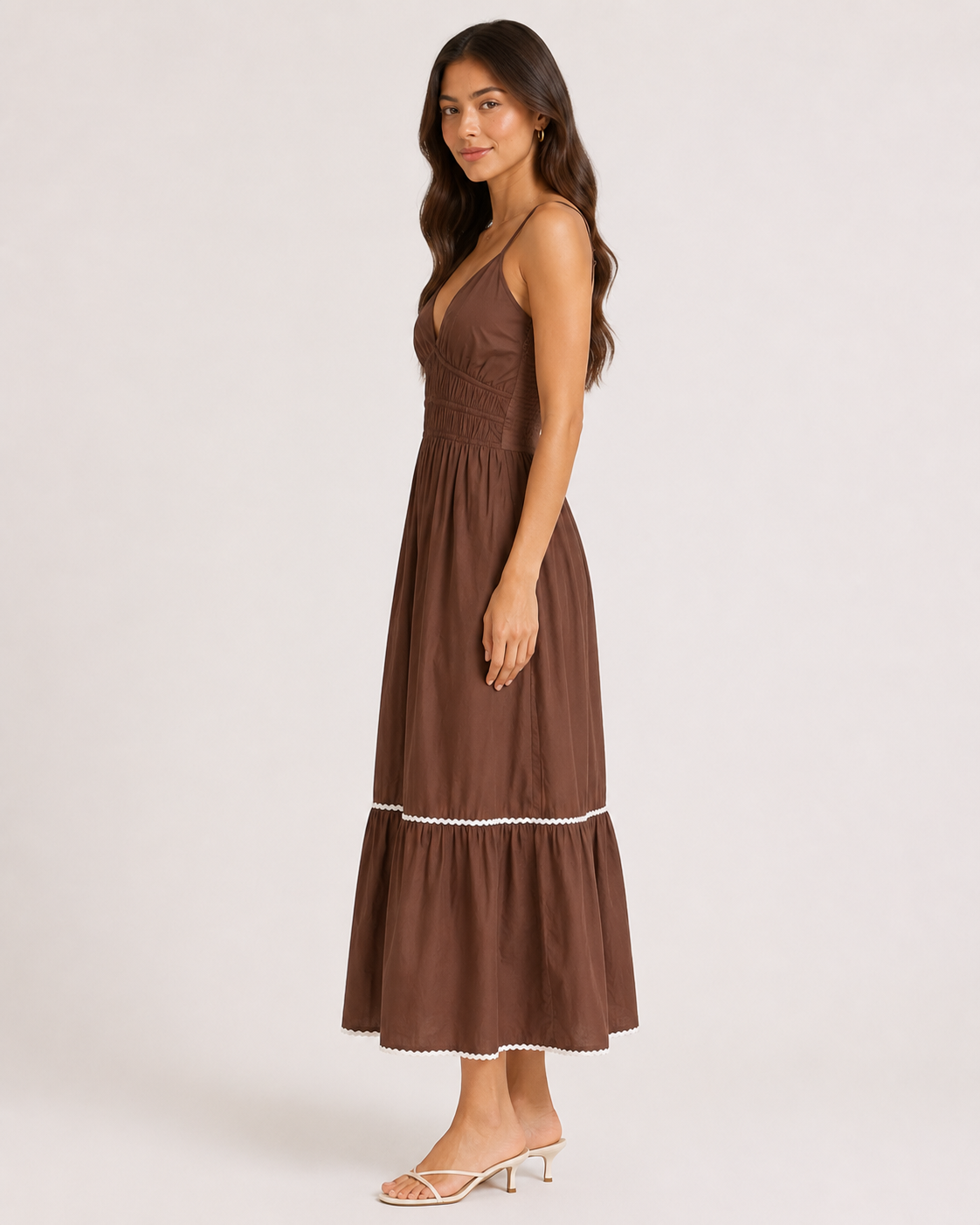 Strips Long Dress