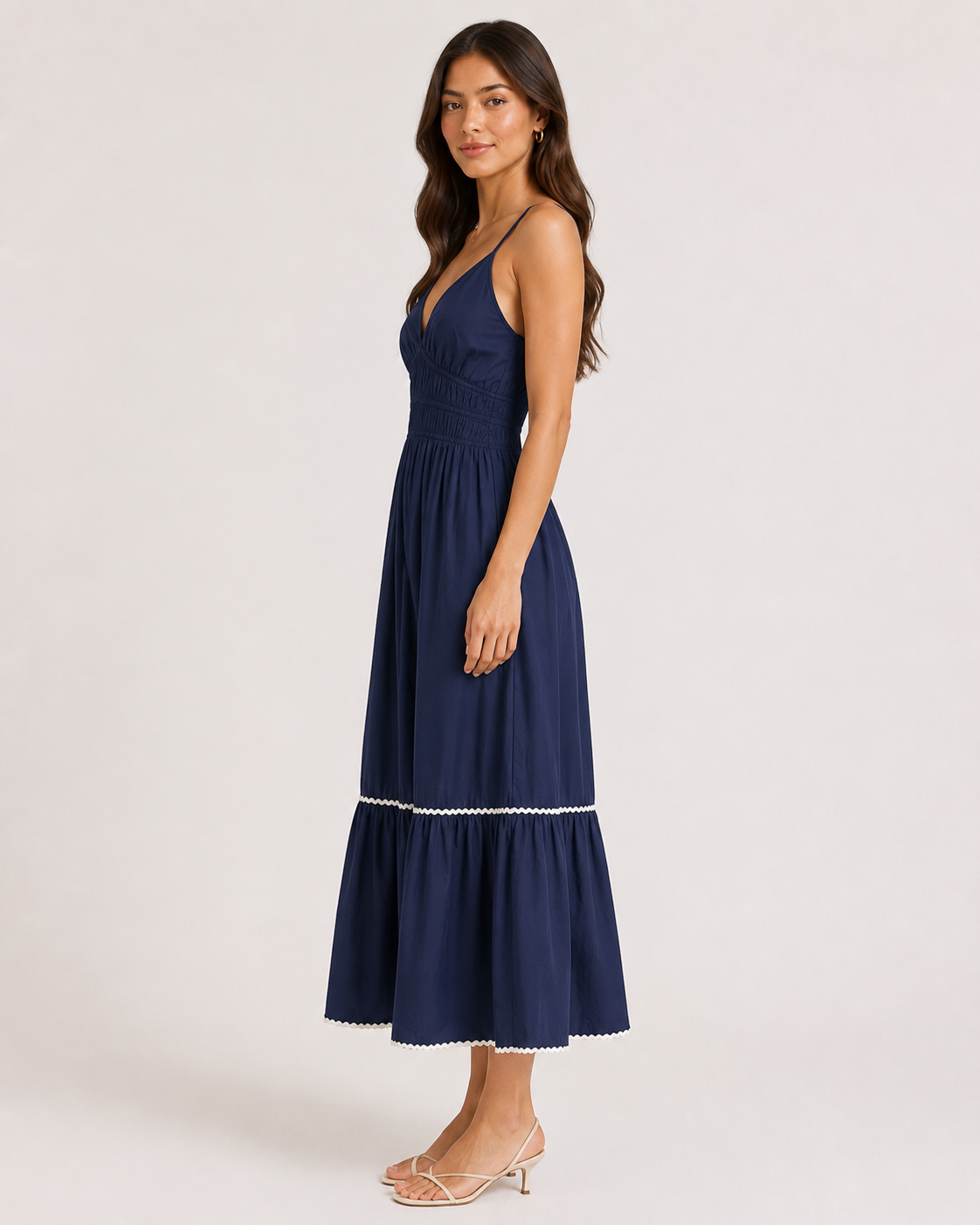 Strips Long Dress
