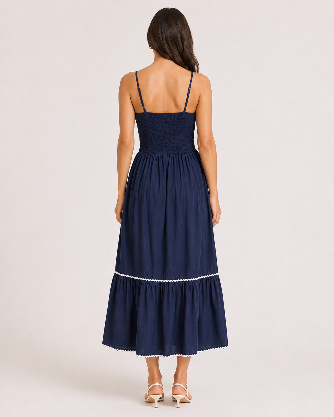Strips Long Dress