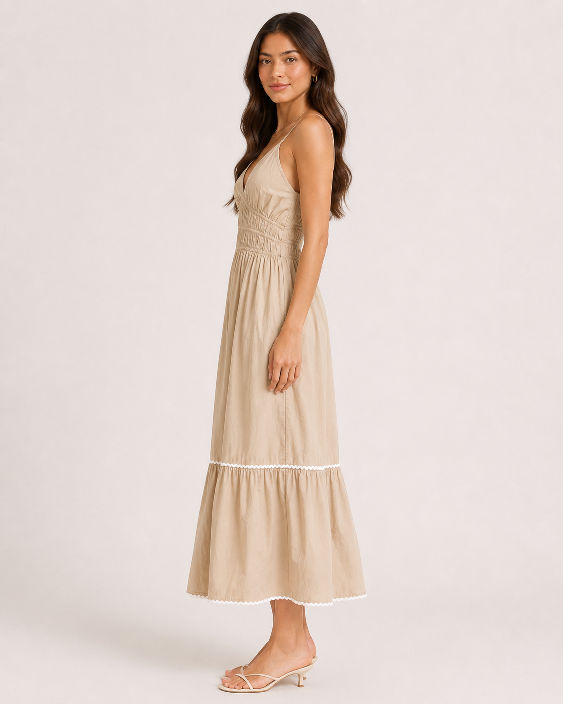 Strips Long Dress