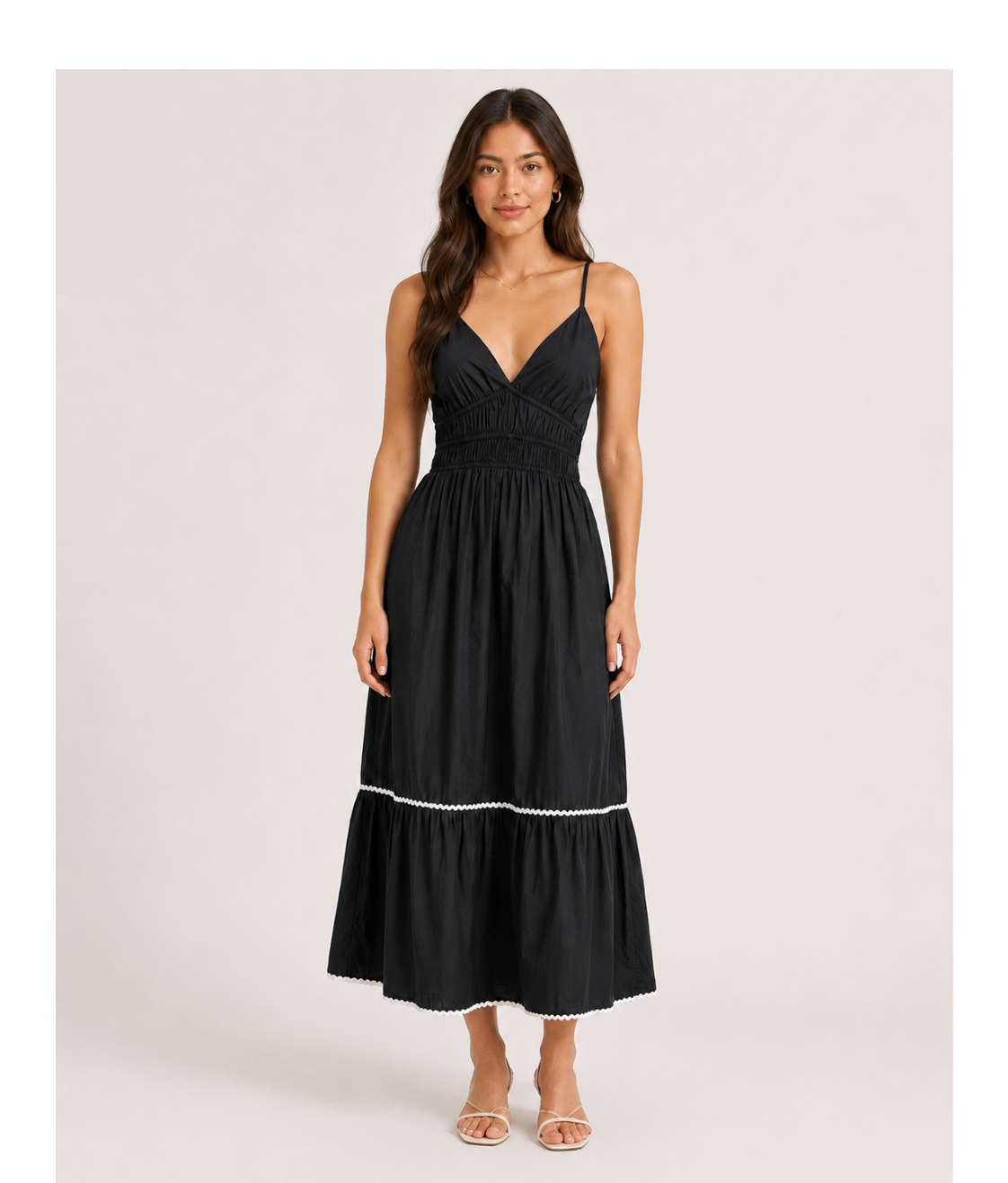 Strips Long Dress