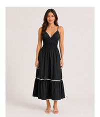 Strips Long Dress
