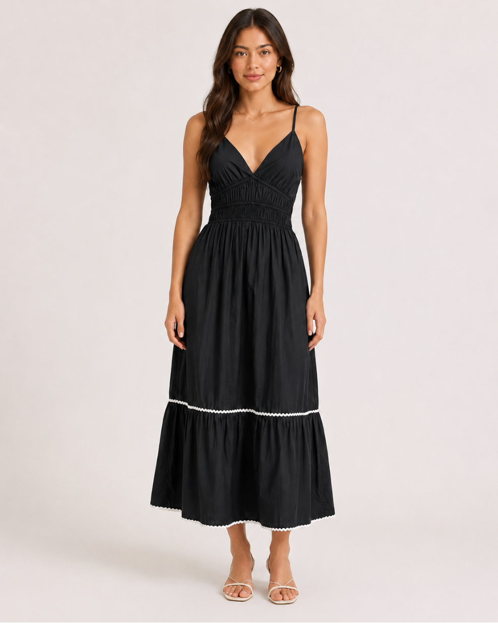 Strips Long Dress