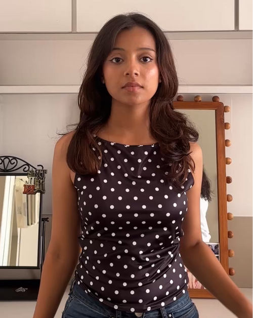 Driti Dot Muse Sleeveless Top